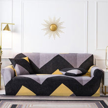 Load image into Gallery viewer, Geometric Sofa Covers Stretch Plaid Sofa Slipcovers for Living Room Elastic Sofa Cover Couch Armchair Cover Towel 1 2 3 4 Seater Slipcover For Sofas Loveseat Armchair Living Room Universal Furniture