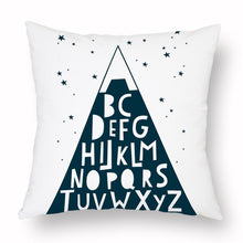 Load image into Gallery viewer, Geometry Cushion Cover Trees Cactus Bear Star Pattern Cushion Cover Pillowcase Cotton Pillow Sofa Throw White Printed Print Decorative Pillow Covers For Sofa Bed Sweet Home Decor Case 45x45CM