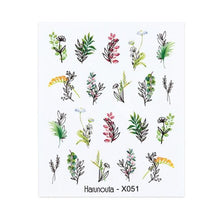 Load image into Gallery viewer, Geometry Line Stripe Nail Sticker Floral Butterfly Design Water Decals Slider Wraps Decoration Nail Art Accessories Water Transfer Nail Decals Sticker For Pretty Girl Self-Adhesive Nail Decals Designer Nail Stickers for Acrylic Decal Decoration