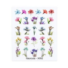 Load image into Gallery viewer, Geometry Line Stripe Nail Sticker Floral Butterfly Design Water Decals Slider Wraps Decoration Nail Art Accessories Water Transfer Nail Decals Sticker For Pretty Girl Self-Adhesive Nail Decals Designer Nail Stickers for Acrylic Decal Decoration