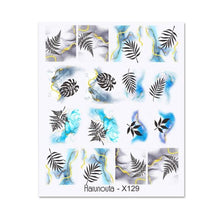 Load image into Gallery viewer, Geometry Line Stripe Nail Sticker Floral Butterfly Design Water Decals Slider Wraps Decoration Nail Art Accessories Water Transfer Nail Decals Sticker For Pretty Girl Self-Adhesive Nail Decals Designer Nail Stickers for Acrylic Decal Decoration