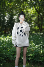 Load image into Gallery viewer, Girls Loose Long Sleeve Round Neck Sweater Top - # GIAA23510037
