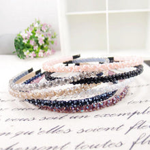 Load image into Gallery viewer, Girls Shiny Luxury Rhinestone Hair Band High Quality Diamond Pearls Hair Hoop Accessories for Women Crystal Headbands Ornaments