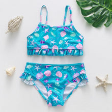 Load image into Gallery viewer, Girls Swimsuit High quality Girls swimwear Two pieces Kids Bikini Set Swimming Suit For Children Girls Swimsuit Flounce Bikini Set 2 Piece Swimwear Watermelon Ruffle Bathing Suits