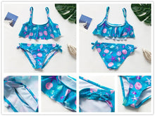 Load image into Gallery viewer, Girls Swimsuit High quality Girls swimwear Two pieces Kids Bikini Set Swimming Suit For Children Girls Swimsuit Flounce Bikini Set 2 Piece Swimwear Watermelon Ruffle Bathing Suits
