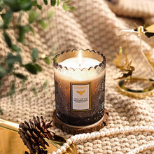 Load image into Gallery viewer, Glass Scented Candle Holder Romantic Wedding Candlestick Soy Candle For Home Large Glass Jar Candle Gift Long Burning Fine Transparent Crystal Glass Candlestick Dining Home Decor
