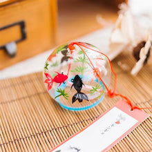 Load image into Gallery viewer, Glass Wind Chimes Japanese-Style Wind Chime Simple And Beautiful Label Pendnat Wind Bells Japanese Glass Wind Chime Handmade Pendants For Birthday Gift and Home Decors