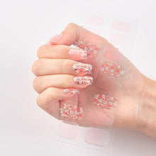 Load image into Gallery viewer, Glitter Series Shiny Manicure Decoration Designed Nail Art Stickers Nail Decoration Nail Wraps Shiny Tattoos Kids Nails Art Decoration Nail Strips Shiny French Tip Guides Stickers French Nail Stickers Form Fringe Guides