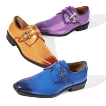 Load image into Gallery viewer, GLORIA Genuine Leather Oxford Style Monk Straps Shoe
