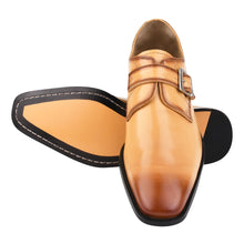 Load image into Gallery viewer, GLORIA Genuine Leather Oxford Style Monk Straps Shoe