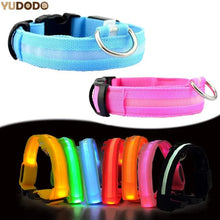 Load image into Gallery viewer, Glowing Night Safety Pet Collar