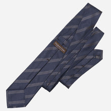 Load image into Gallery viewer, Milano - Silk Jacquard Tie - Navy and Gold