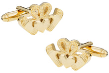 Load image into Gallery viewer, Gold Claddagh Cufflinks - Irish Love