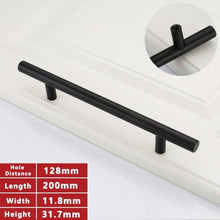 Load image into Gallery viewer, Gold Kitchen Door T Bar Straight Cupboard Handle Knobs Cabinet Pull Aluminum Alloy Handles Furniture Handle T Bar Handles for Kitchen Cabinets Door Brushed Brass Drawer Pulls Knobs Stainless Steel Furniture Hardware