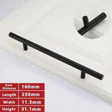 Load image into Gallery viewer, Gold Kitchen Door T Bar Straight Cupboard Handle Knobs Cabinet Pull Aluminum Alloy Handles Furniture Handle T Bar Handles for Kitchen Cabinets Door Brushed Brass Drawer Pulls Knobs Stainless Steel Furniture Hardware