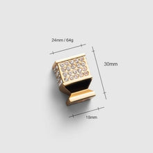 Load image into Gallery viewer, Gold Luxury Door Handles Zinc Alloy Cabinet Handle Drawer Knobs European Wardrobe Pulls Kitchen Furniture Handle Wardrobe Drawer Dresser Closet Furniture Door Handles Knobs Kitchen Office Home Hardware