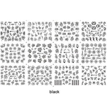 Load image into Gallery viewer, Gold Moon Star 3D Nail Stickers Ultra-thin Adhesive Decals Nail Art Decorations Stamping Manicure Nails Stickers Tool 3d Nail Decal Stickers Manicure Nail Art Decoration Accessories Holographic Old English Character Nail Self-Adhesive Sticker
