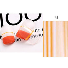 Load image into Gallery viewer, Gold Silver 3D Nail Sticker Curve Stripe Lines Nails Stickers Gradient Adhesive Striping Tape Nail Art Stickers Decal Decoration Metallic Curve Strip Line Nail Decal Self-Adhesive 3D Wave Design Decoration for Women Girls