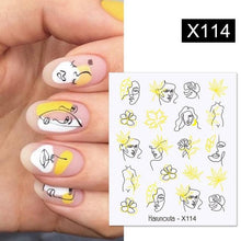 Load image into Gallery viewer, Gold Silver White Snowflakes 3D Nail Stickers Iridescent Self Adhesive Transfer Decals Manicures Art Decoration Slider Nails Decals Sticker Hot Sexy Girl Tip Back Glue Decal Cool Lollipop Self Adhesive Acrylic Tips Tool Decoration