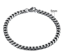 Load image into Gallery viewer, Gold-Tone Stainless Steel Cuban Bracelet 3-11mm