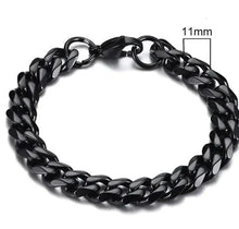 Load image into Gallery viewer, Gold-Tone Stainless Steel Cuban Bracelet 3-11mm