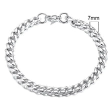 Load image into Gallery viewer, Gold-Tone Stainless Steel Cuban Bracelet 3-11mm