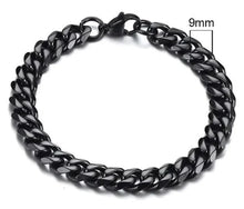 Load image into Gallery viewer, Gold-Tone Stainless Steel Cuban Bracelet 3-11mm