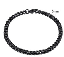 Load image into Gallery viewer, Gold-Tone Stainless Steel Cuban Bracelet 3-11mm