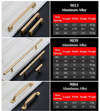 Load image into Gallery viewer, Golden Simple Fashion Aluminum Alloy Furniture Handles Bookcase Handles Wine Cabinet Handles Door Knob Handles For Cabinet Cabinet Knobs Cupboard Drawers Cabinet Dresser Bookcase Wardrobe 2.2CM