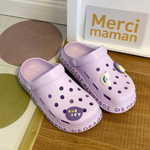 Load image into Gallery viewer, Gray Cute Summer Sandals Women Beach Sandals Non Slip Comfortable Lightweight Outdoor Sandals Woman Light Weight Quick Drying Slip-On Garden Clog Shoes Rubber Slipper