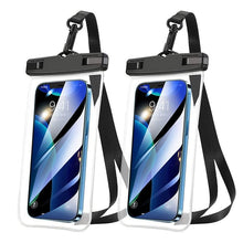 Load image into Gallery viewer, Gray Drop Resistant Waterproof Bag For Mobile Phones Under 6.9 Inches Plastic Mobile Phone Waterproof Case Diving Seal Phone Case Waterproof Pouch Phone Underwater Case 35m