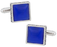 Load image into Gallery viewer, Greek Blue Cufflinks