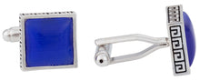 Load image into Gallery viewer, Greek Blue Cufflinks