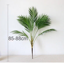 Load image into Gallery viewer, Green Artificial Palm Leaves Plastic Tropical Tree Fake Indoor Outdoor Garden Home Outdoor Decorations