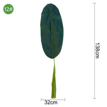 Load image into Gallery viewer, Green Artificial Palm Leaves Plastic Tropical Tree Fake Indoor Outdoor Garden Home Outdoor Decorations