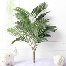 Load image into Gallery viewer, Green Artificial Palm Leaves Plastic Tropical Tree Fake Indoor Outdoor Garden Home Outdoor Decorations