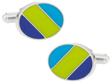 Load image into Gallery viewer, Green Blue Ovals