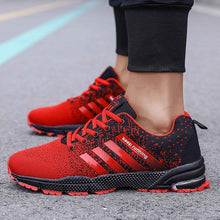 Load image into Gallery viewer, Green Breathable Mens Running Sneakers Outdoor Marathon Lightweight Running Mens Sport Shoes Athletic Footwear Breathable Comfortable Athletic Sport Sneakers