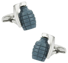 Load image into Gallery viewer, Green Grenade Cufflinks