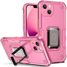 Load image into Gallery viewer, Green Shockproof Armor Case for iPhone 13 Pro Max 13 mini Ring Stand Phone Back Cover for iPhone 12 11 Pro Max Kickstand Case Built-in 360° Rotating Ring Kickstand Magnetic Case