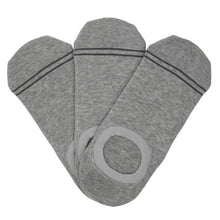 Load image into Gallery viewer, Grey No Show Socks - 3 Pack