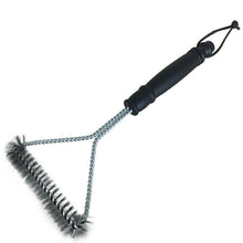 Load image into Gallery viewer, Grill Cleaning Brush BBQ Tool Grill Brush Stainless Steel Brushes Cleaning BBQ Accessories Best Cleaner Barbecue Stainless Steel Woven Wire Bristles Grill Brush Barbecue Grill Cleaner Safe Grill Cleaning Brush for Gas Charcoal Grilling