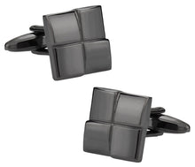 Load image into Gallery viewer, Gun Metal Square Cufflinks