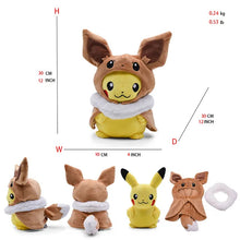 Load image into Gallery viewer, 24 Pcs Pokemon Pikachu Cosplay Toys Charizard Snorlax Garchomp Tyranitar Hydreigon Anime Stuffed Plush Cartoon Peluche Dolls - # BOT&G512610001