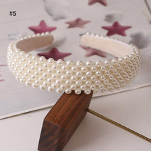 Load image into Gallery viewer, Hair Hoop women hairbands Sweet Headbands for Women Beaded Pearl Headbands Hair Accessories Gorgeous Hair Accessories For Women