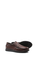 Load image into Gallery viewer, Brown Slip-On Leather Loafers-Wessi