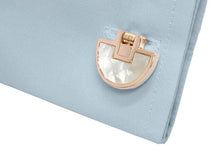 Load image into Gallery viewer, Half Moons Rose Gold Mother of Pearl