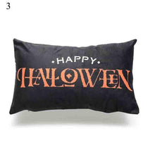 Load image into Gallery viewer, Halloween Cushion Cover Soft Linen Pillow Case Sofa Decoration Pumpkin Printed Pillow Case Orange And Black Pillow Cover For Living Room Car Pillowcase Home Supplies