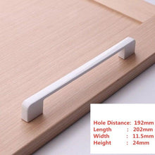 Load image into Gallery viewer, Handles Drawer Cabinet Furniture Kitchen Handles For Cabinet Knob Door Drawer Furniture Kitchen Knob Simplicity White Stainless Steel Hollow Tube Bar Drawer Pulls Cupboard Knob For Kitchen Furniture Hardware