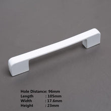 Load image into Gallery viewer, Handles Drawer Cabinet Furniture Kitchen Handles For Cabinet Knob Door Drawer Furniture Kitchen Knob Simplicity White Stainless Steel Hollow Tube Bar Drawer Pulls Cupboard Knob For Kitchen Furniture Hardware